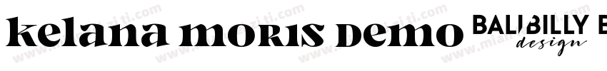 Kelana Moris Demo字体转换